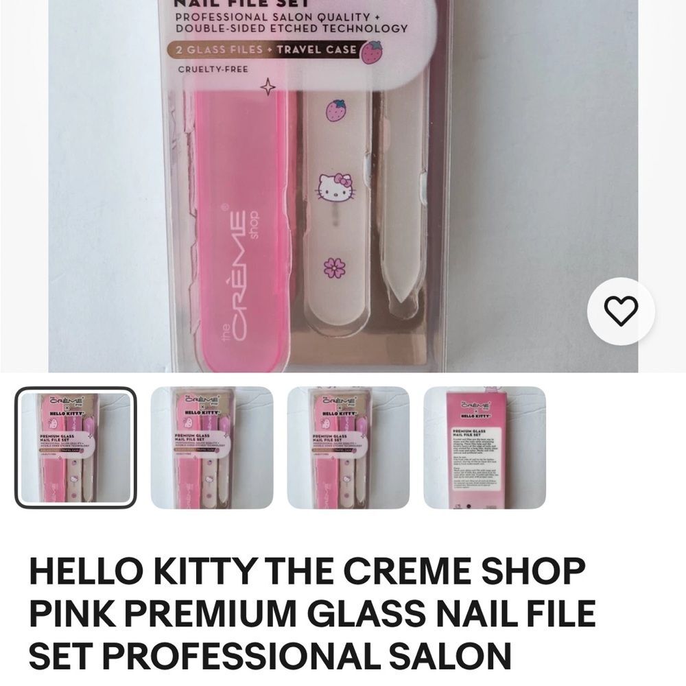Hello Kitty Glass Nail File Set - Picture 2 of 2